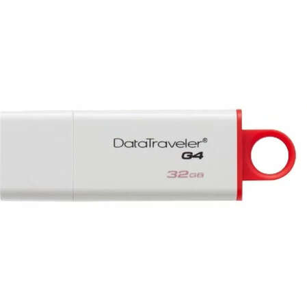USB Flash накопитель 32GB Kingston DataTraveler Generation 4 (DTIG4/32GB) USB 3.0 Бело-красный