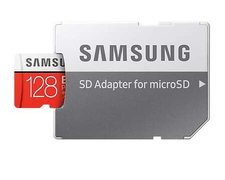 Карта памяти Micro SecureDigital 128Gb SDXC Samsung Evo Plus class10 UHS-I U3 (MB-MC128GA/RU) + адаптер SD