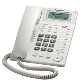 Телефон Panasonic KX-TS2388RUW белый с АОН