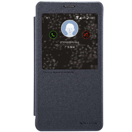 Чехол для Samsung N910 Galaxy Note 4 Nillkin Sparkle Black