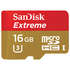 Micro SecureDigital 16Gb SanDisk Extreme microSDHC class 10 UHS-1 U3 (SDSQXNE-016G-GN6MA)