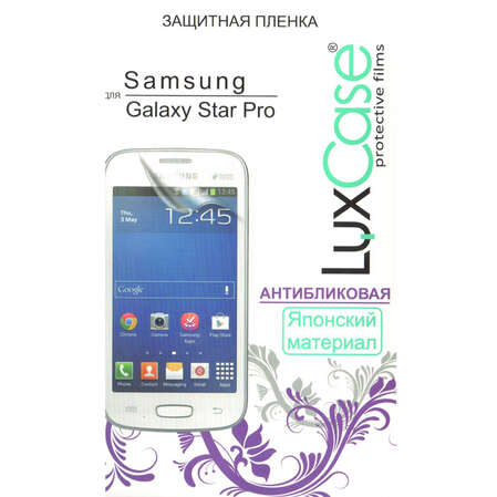 Защитная плёнка для Samsung Galaxy Star Plus S7262/S7260 Антибликовая LuxCase