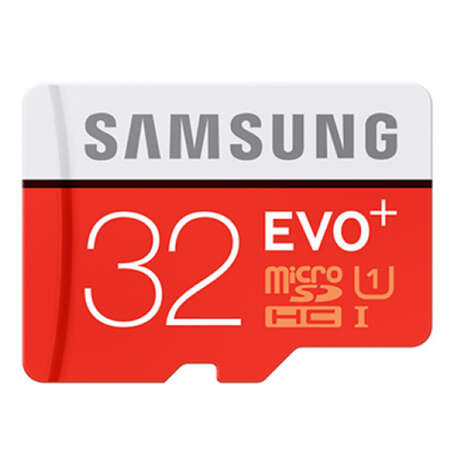 Micro SecureDigital 32Gb SDHC Samsung Evo Plus class10 UHS-I U1 (MB-MC32DARU) + адаптер SD