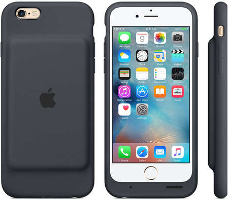 Чехол с аккумулятором для iPhone 6 / iPhone 6S Apple 1877mAh Charcoal Gray MGQL2ZM/A 
