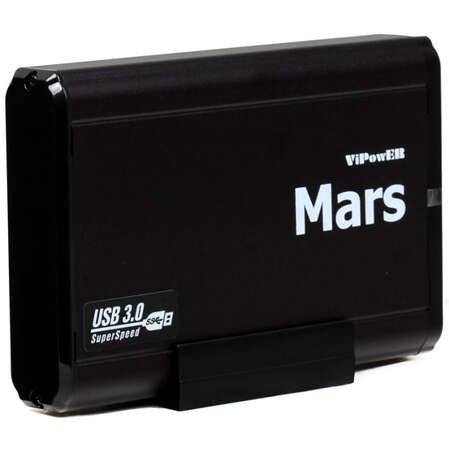 Корпус 3.5" VIPowER VPAS-35038QBV-GM , SATA--USB3.0 черный