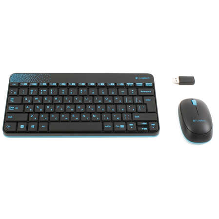 Клавиатура+мышь Logitech Wireless Combo MK240 Black USB 920-005790
