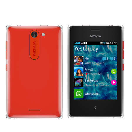 Мобильный телефон Nokia Asha 502 Dual Sim Red 