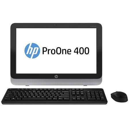 Моноблок HP ProOne 400 AIO 19.5" HD P G3220T/4Gb/500Gb/DVD-RW/WiFi/BT/Kb+m/Win8.1Pro