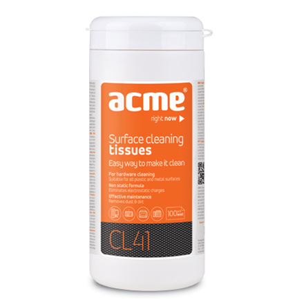 Чистящее средство Acme CL41 Surface Cleaning Wipes влажные салфетки 100 шт