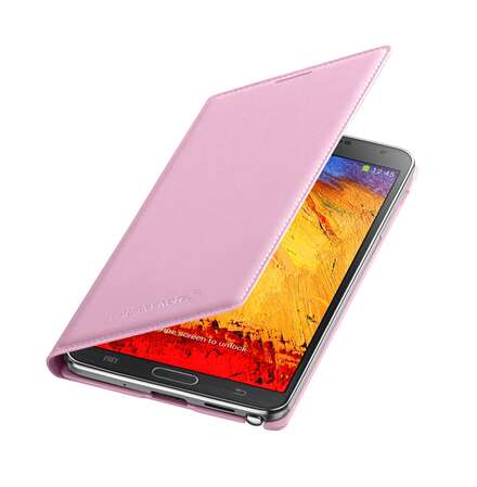 Чехол для Samsung Galaxy Note 3 N9000\N9005 Samsung Flip Wallet розовый