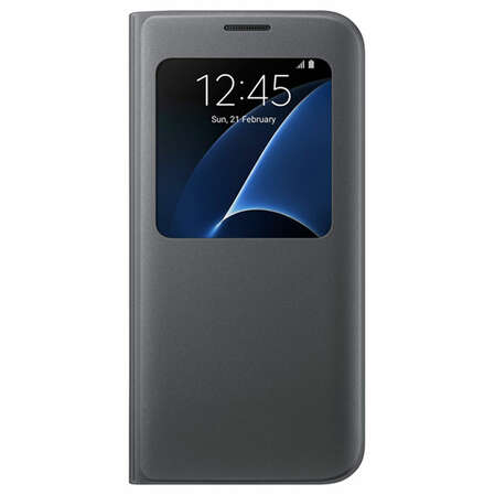 Чехол для Samsung G935F Galaxy S7 edge S View Cover, чёрный