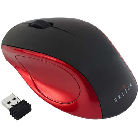 Мышь Oklick 412SW Nano Receiver Black/Red USB