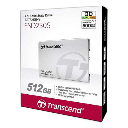 Внутренний SSD-накопитель 128Gb Transcend SSD230S TS128GSSD230S SATA3 2.5"