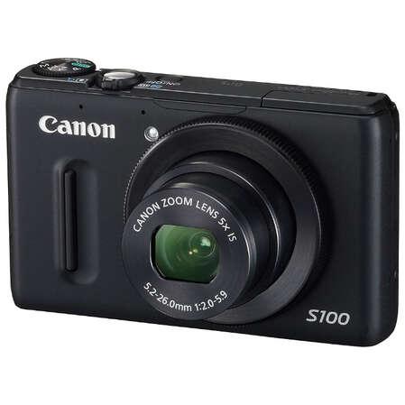 Компактная фотокамера Canon PowerShot S100 black 