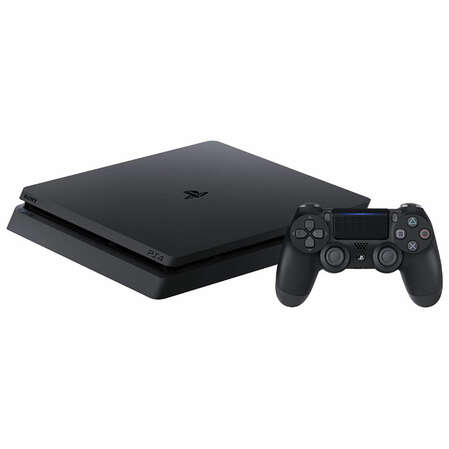 Игровая приставка Sony PlayStation 4 Slim 500Gb Black + Horizon Zero Dawn, Gran Turismo Sport, Uncharted 4 + PSN 3мес