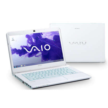 Ноутбук Sony Vaio SVE14A1S6RW i3-2350M/4G/500/DVD/bt/HD 7670 1G/WiFi/ BT4.0/cam/14"/Win7 HP64 white