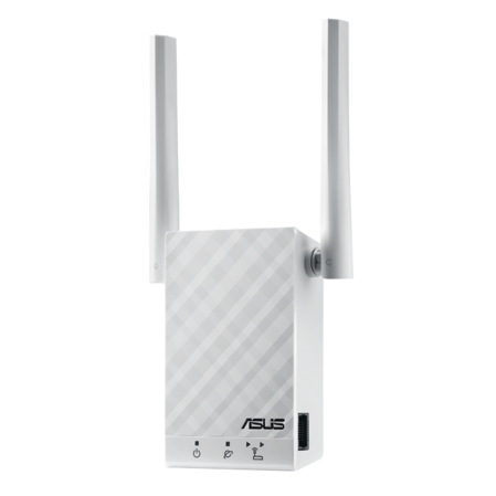 Повторитель Wi-Fi ASUS RP-AC55, 802.11n/ac, 2,4+5ГГц, 300+567Мбит/с