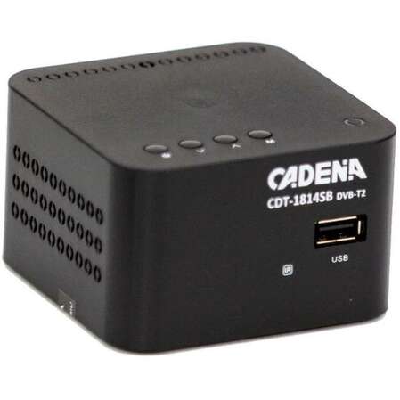 Ресивер Cadena CDT-1814SB черный DVB-T2