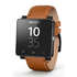 Ремень для умных часов для Sony SE20 для Smart Watch 2, кожаный, коричневый