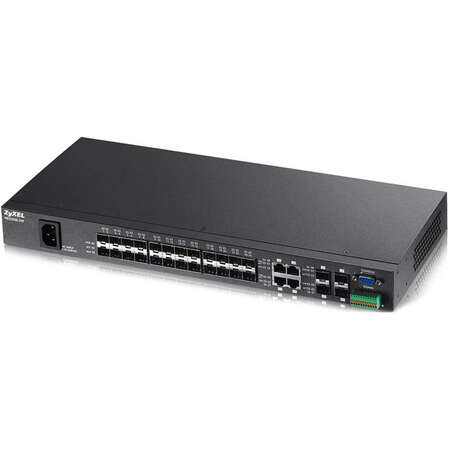 Коммутатор ZyXEL MES3500-24F управялемый L2+ Metro Ethernet 24x100BASE-X, 4xSFP/1000BASE-X