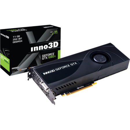 Видеокарта Inno3D GeForce GTX 1080 Ti 11264Mb, Jet N108T-2DDN-Q6MN 1xDVI-D, HDMI, 3xDP Ret