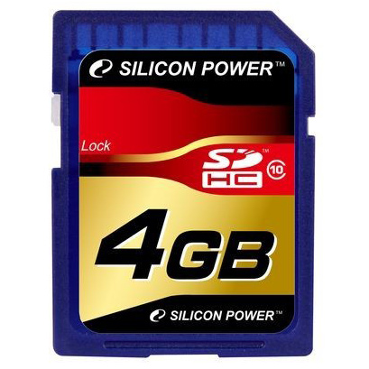 SecureDigital 4Gb Silicon Power HC Class10 (SP004GBSDH010V10)