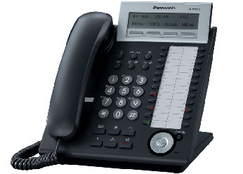 Системный телефон Panasonic KX-DT333RUB черный