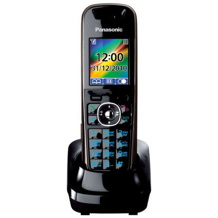 Радиотелефон Дополнительная трубка Panasonic KX-TGA860RUB черная для KX-TG8611/8612/8621/8622