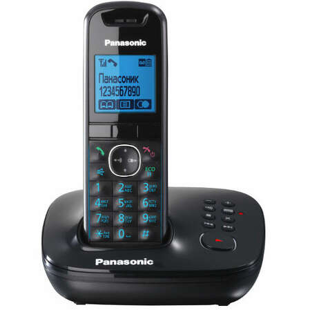 Радиотелефон Dect Panasonic KX-TG5521RUB черный, АОН, автоответчик