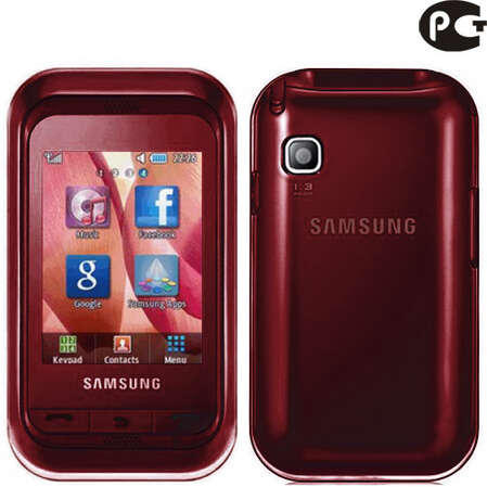 Смартфон Samsung C3300 wine red (красный) (C3300K)
