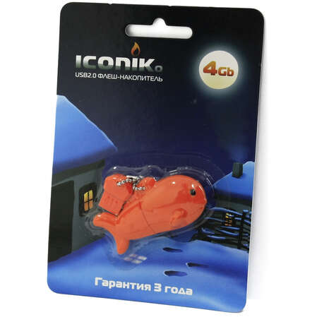 USB Flash накопитель 4GB IconIK Рыбка (RB-QFISH-4GB) 