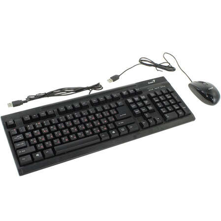 Клавиатура+мышь Genius KM-122 USB Black