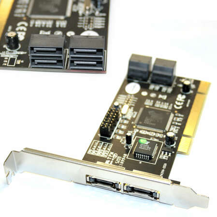 Контроллер ST-LAB A-224 SATA150 ,2ext 4 port Raid 0/1 (SI3114), PCI