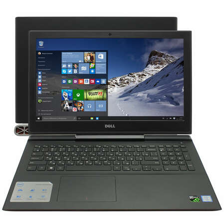 Ноутбук Dell Inspiron 7566 Core i7 6700HQ/8Gb/500Gb+128Gb SSD/NV GTX960M 4Gb/15.6" FullHD/Win10 Black
