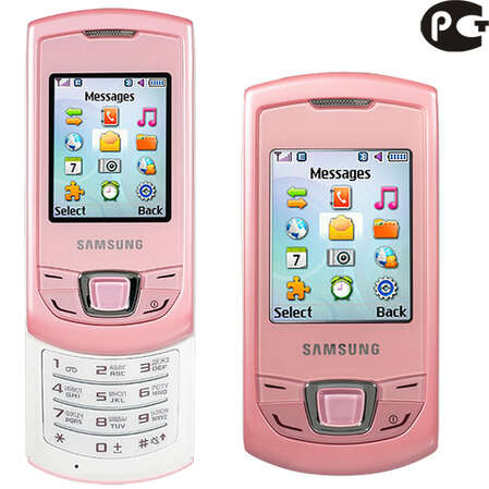 Смартфон Samsung E2550 soft pink (розовый)