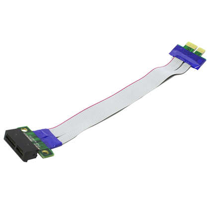 Переходник PCI-E X1 M -> PCI-E X1 F, 20 см