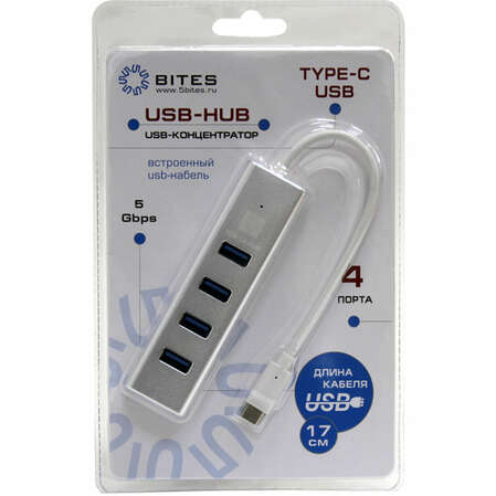 4-port USB3.0 Type C Hub 5bites HB34C-309SL