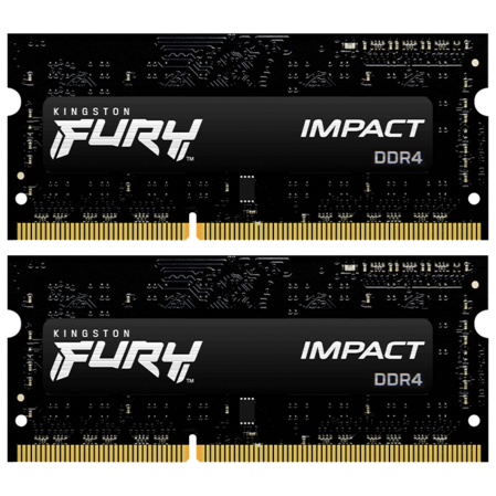 Модуль памяти SO-DIMM DDR4 16Gb (2x8Gb) PC21300 2666Mhz Kingston Fury Impact (KF426S15IBK2/16)