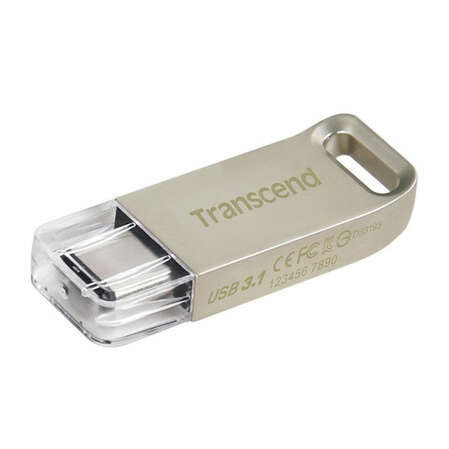 USB Flash накопитель 32GB Transcend JetFlash 850S (TS32GJF850S) USB 3.1 Type-C Серебристый