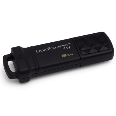 USB Flash накопитель 8GB Kingston DataTraveler 111 (DT111/8GB) USB 3.0 Черный