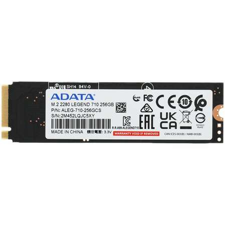 Внутренний SSD-накопитель 256Gb A-Data Legend 710 ALEG-710-256GCS M.2 2280 PCIe NVMe 3.0 x4