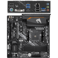 Материнская плата Gigabyte B550M AORUS Elite Socket-AM4 AMD B550 4xDDR4, 4xSATA3, RAID, 2xM.2, 2xPCI-E16x, 4xUSB3.2, DVI-D, HDMI, Glan, mATX Ret