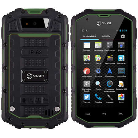 Защищенный смартфон Senseit R390+ Green