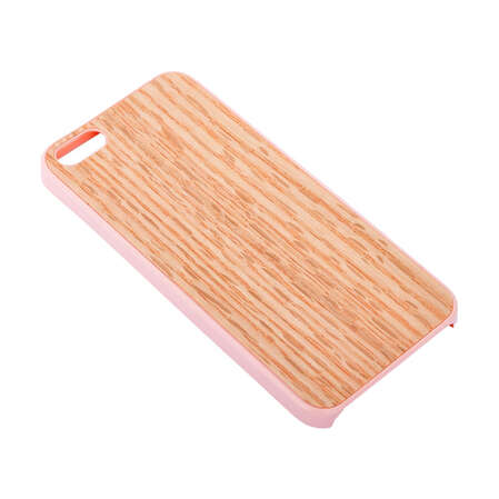 Чехол для iPhone 5 / iPhone 5S Ozaki O!coat 0.3 + Wood Beige Pink