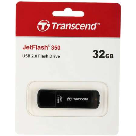 USB Flash накопитель 32GB Transcend JetFlash 350 (TS32GJF350) Черный