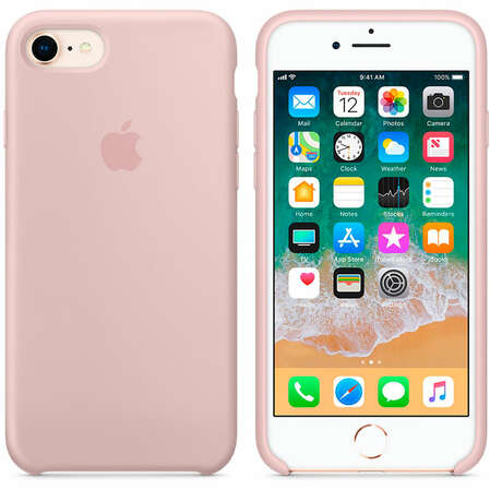 Чехол для Apple iPhone 8/7 Silicone Case Pink Sand