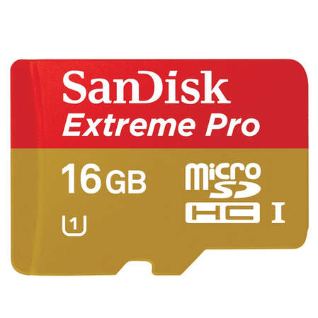 Micro SecureDigital 16Gb SanDisk Extreme Pro SDHC class 10 UHS-1 (SDSDQXP-016G-X46)