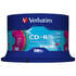 CDR диск Verbatim DL 700Mb 52x CakeBox Color 50шт. (43711)