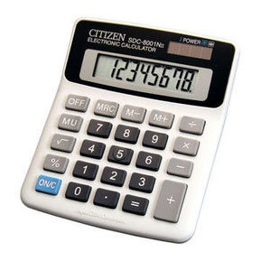 Калькулятор Citizen SDC-8001N