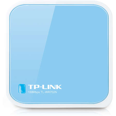 Беспроводной маршрутизатор TP-LINK TL-WR702N, 802.11n, 150Мбит/с, 2.4ГГц, 1xLAN/WAN